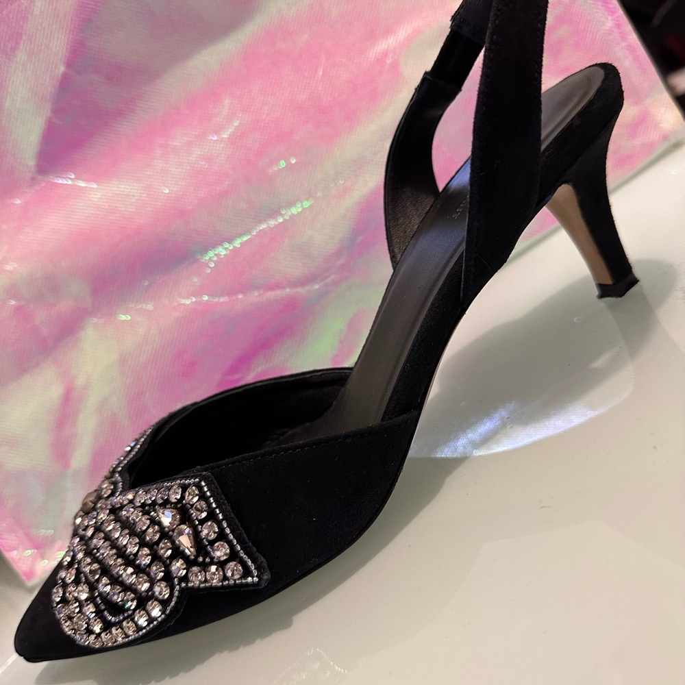 Pre Owned Isabel Marant Designer Pagda Kitten Heel Shoe Size 37 - Picture 2 of 7